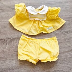 Cabbage Patch Kids Doll Dress Outfit Yellow